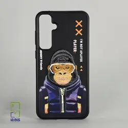 کاور گلدوزی طرح گوریل مشکی| S23 fe سامسونگ - کاورما | فروشگاه اینترنتی کاورما