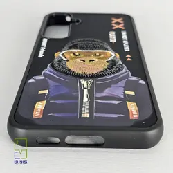 کاور گلدوزی طرح گوریل مشکی| S23 fe سامسونگ - کاورما | فروشگاه اینترنتی کاورما