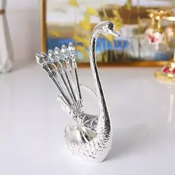 جاقاشقی طرح قو به همراه قاشق چای خوری