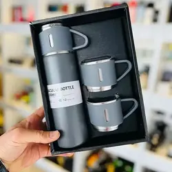 فلاسک مدل کادویی VACUUM FLASK SET گنجایش 0.5 لیتر به همراه لیوان