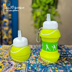 قمقمه تاشو توپ تنیس سیلیکونی 500 میلی لیتر