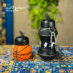 قمقمه تاشو توپ بسکتبال سیلیکونی 500 میلی لیتر