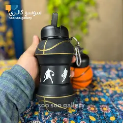 قمقمه تاشو توپ بسکتبال سیلیکونی 500 میلی لیتر