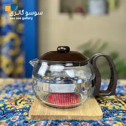قوری پیرکس ایرانی در قهوه ای با وارمر