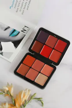 پالت رژلب رژگونه هایلایتر ۱۲ رنگ مای میکاپ استوری
