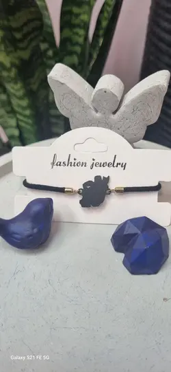 دستبند مارشال و پلاک ایران استیل مشکی