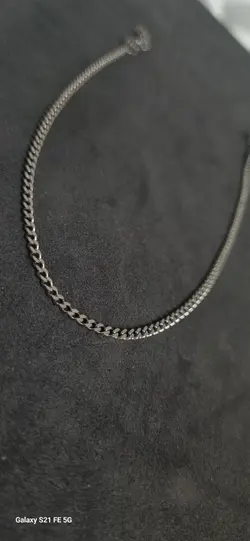 پابند کارتیر نقره ای استیل رنگ ثابت