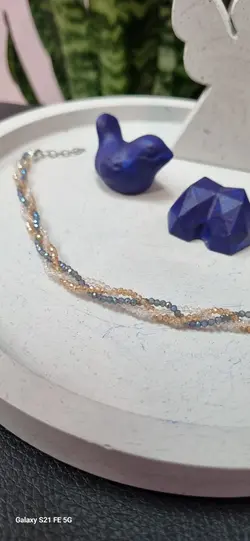 پابند چند لاین بافت کریستال ابرنگی درجه یک