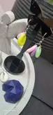 نیم ست استیل نقره ای صدف رنگی