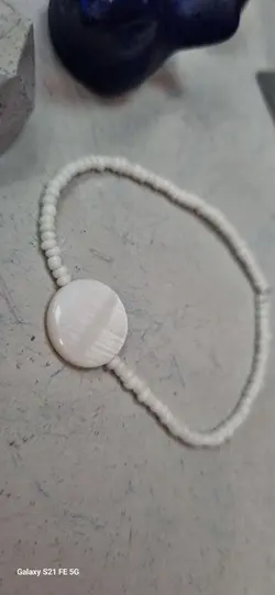دستبند کشی منجوق و صدف طبیعی