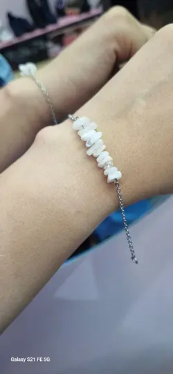 دستبند سنگ طبیعی مون استون