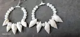 گوشواره استیل صدف طبیعی