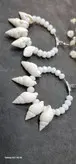 گوشواره استیل صدف طبیعی