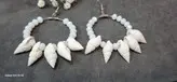 گوشواره استیل صدف طبیعی
