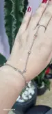 تمیمه دستبند نقره ای استیل رنگ ثابت