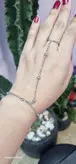 تمیمه دستبند نقره ای استیل رنگ ثابت