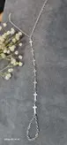 تمیمه دستبند نقره ای استیل رنگ ثابت