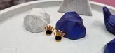 گوشواره میخی استیل طلایی