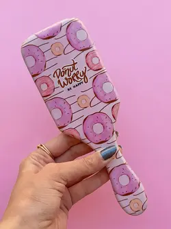 برس چوبی طرح دونات