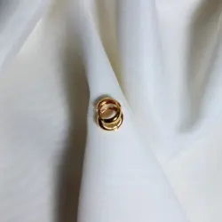 گوشواره ی گرد طرح طلا