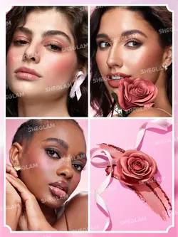 رژگونه گل رز شیگلم(Pink Ribbon Rose Blush sheglam) - فروشگاه نیواسان