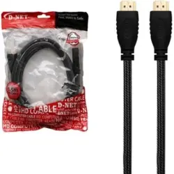 کابل انتقال تصویر و صدا HDMI مدل D-NET طول 1.5 متر-  مناسب برای تصاویر 4K ا فلاح نت