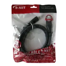 کابل انتقال تصویر و صدا HDMI مدل D-NET طول 1.5 متر-  مناسب برای تصاویر 4K ا فلاح نت