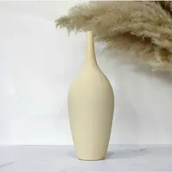 کوزه گلدان دکوری سفالی مدل سوزنی