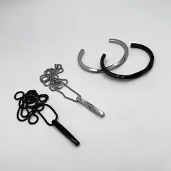 ست دستبند پیچ و گردنبند کد۱۸۵