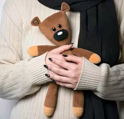 عروسک تدی ۳۴سانتی کد۲۱۵