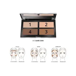 پالت کانتور و هایلایت مدل CONTOURING AND STROBING 003 پوپا