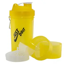 قمقمه ورزشی و شیکر بدنسازی 3 تکه