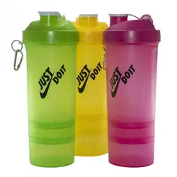 قمقمه ورزشی و شیکر بدنسازی 3 تکه