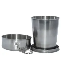 لیوان استیل تاشو کوهنوردی کوچک