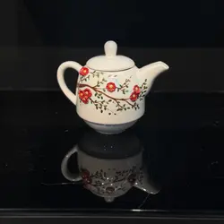 قوری دستساز سرامیکی طرح چشم نواز