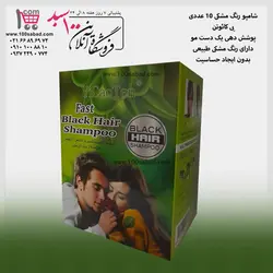 شامپو رنگ مشکی زیتون 10 عددی یی کائوتن YiCaoTen