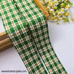 روبان شنل چهارخونه سبز یلدایی