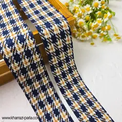 روبان شنل چهارخونه سرمه ای