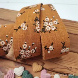 روبان پارچه ای ناریا خردلی