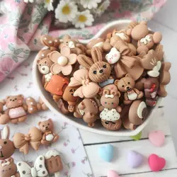 پیکسل مخلوط عروسکی تناژ قهوه ای(10 عددی)