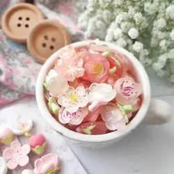 پیکسل گل بهاری شیشه ای (12 عددی)