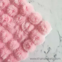 خز تخت 3 سانت صورتی