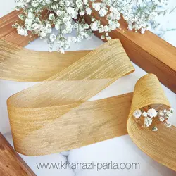 روبان گونی بافت (مجستیک) طلایی