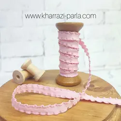 روبان لب چین 1 سانت صورتی