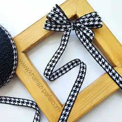 روبان پیردوپل 1 سانت مشکی