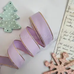 روبان لبه زری 2.5سانتی یاسی