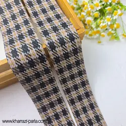 روبان شنل چهارخونه مشکی