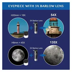 تلسکوپ طبیعت گردی AOMEKIE مدل 36050BG به همراه کوله پشتی - فروشگاه کامیرو