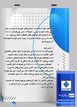فوم کفی صندلی جلو پراید صبا ،نسیم و سایپا پراید 151 (وانت) کد 6007-اصیل پارت