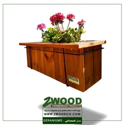 فلاور باکس تراس شمعدانی - گلدان شمعدانی